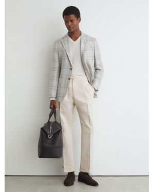 ATELIER Cotton-blend Trousers - White