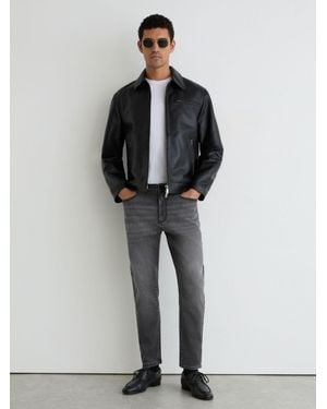 Reiss Relaxed-Fit Cropped Jeans - Black