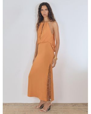 Acler Atelier Drape Jersey Maxi Dress - White