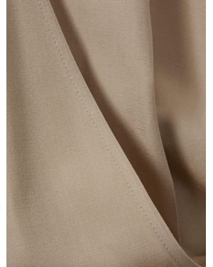 ATELIER Matilda - Neutral Halter Neck Draped Top, Us 10 - Natural