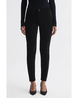 Reiss Lux Mid Rise Skinny Jeans - Black