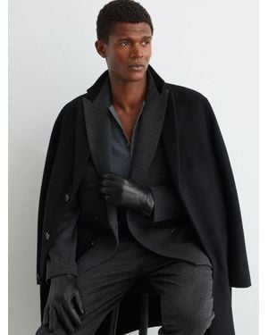 Reiss Nappa Leather Gloves - Black