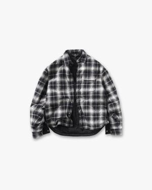 Represent Logo Quilted Shirt - Black