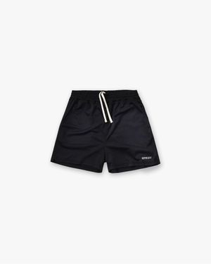 Represent Washed Mesh Shorts - Black