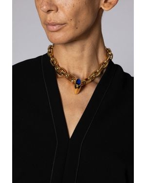 ROKSANDA Fossa Chain Necklace With Enamel - Black