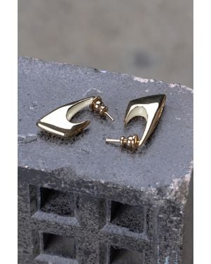 ROKSANDA Fossa Mini Earrings With Cream Enamel - Grey