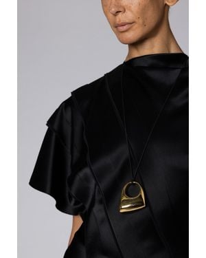 ROKSANDA Fossa Pendant Necklace - Black
