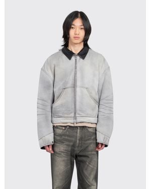 Acne Studios Washed Bomber Jacket - Gray