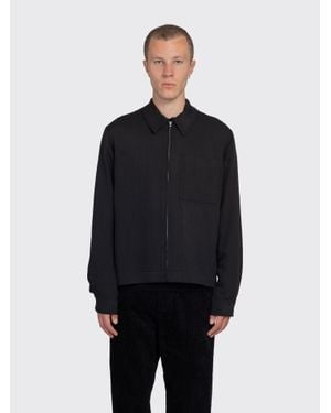Minimum Nixon Relaxed Long Sleeve Shirt - Black