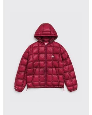 Stussy Midweight Hooded Puffer - Red