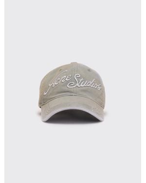 Acne Studios Embroidered Logo Cap - White