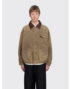 Ssstein Sulfur Dyed Oxford Vintage Jacket - Natural
