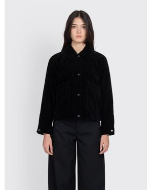 Margaret Howell Mhl. Raglan Work Jacket Heavy Corduroy - Black