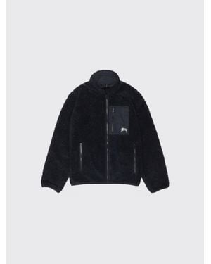 Stussy Sherpa Reversible Jacket - Blue