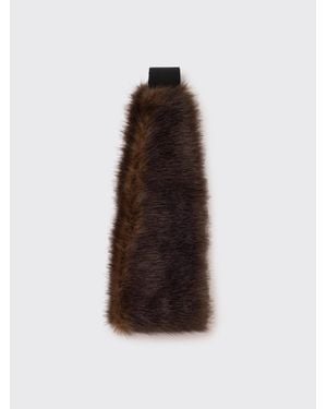 Amomento Fur Hairband - Brown