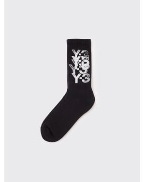 Y-3 Y-3 Graphic Crew Socks - Black