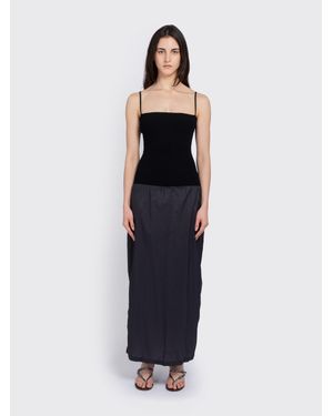 Amomento Nylon Knit Maxi Dress - Blue
