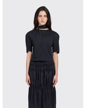 Amomento Padded Jersey Top - Blue