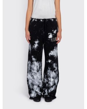 Maison Margiela Mm6 Paint-Splatter Sweatpants - Black