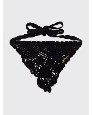 Ganni Head Scarf Crochet - Black