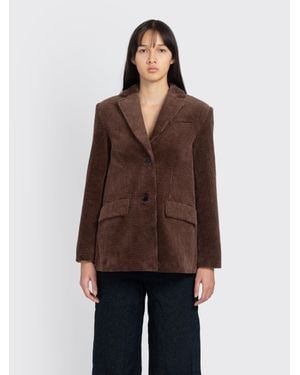 Ganni Corduroy Blazer - Brown