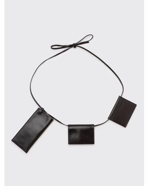 Amomento Slim Leather Belt Bag - White