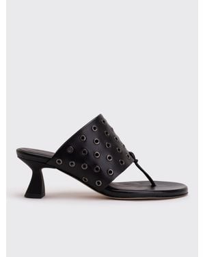Miista Cedella Eyelets Sandals - Black