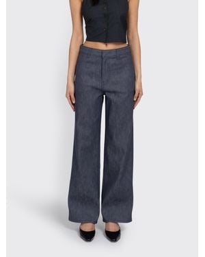 Amomento Colored Straight Fit Denim - Blue