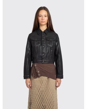 Acne Studios Fitted Denim Jacket - Black