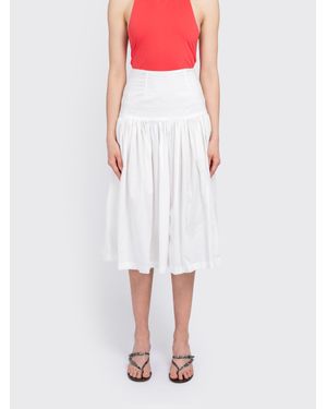 Amomento Shirring Culotte Pants - White