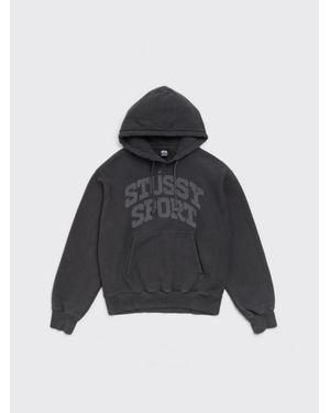 Stussy Block Sport Garment Dyed Hood - Black