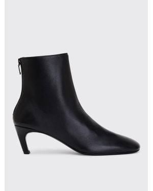 TOTEME Soft Nappa Ankle Boots - Black