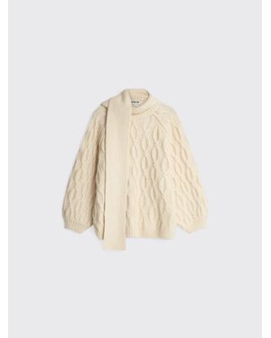 Minimum Rita Ls Sweater - White