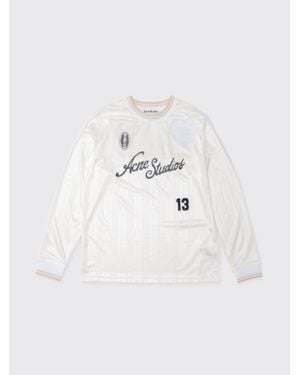 Acne Studios Logo Sports Jersey Top - White