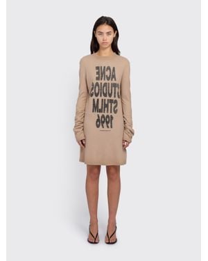 Acne Studios Graphic Dress - Natural