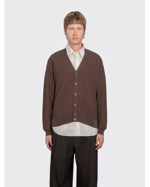 Lemaire Relaxed Twisted Cardigan - Brown