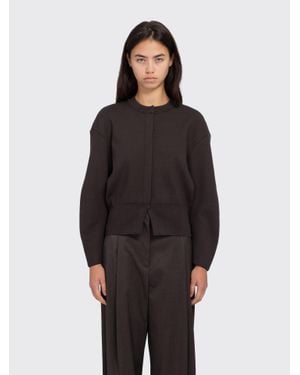 Amomento Rounded Sleeve Cardigan - Black