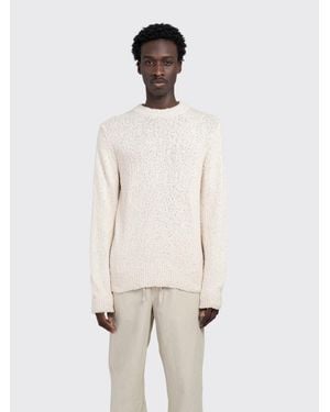 Minimum Joshua Relaxed Long Sleeve Sweater - White