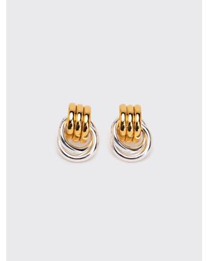 Heaven Mayhem Baby Knot Earrings - White