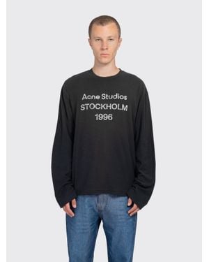 Acne Studios Sprayed 1996 Logo T-Shirt - Black