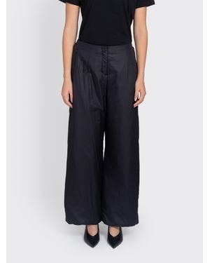 Amomento Wool Wrap Pants in Black | Lyst