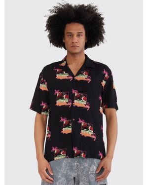 PAS DE MER Robbie Flower Shirt - Black