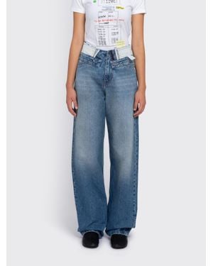 Maison Margiela Mm6 5 Pockets Pants - Blue