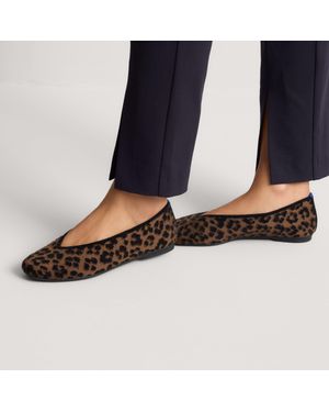 Rothy's The Max Square Ballerina - Black