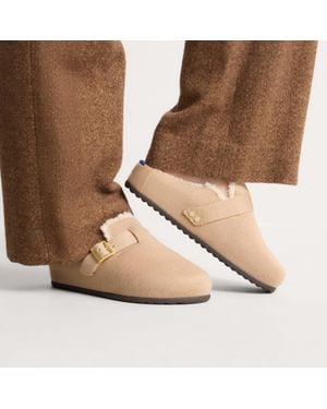 Rothy's The Teddy Buckle Clog - Blue