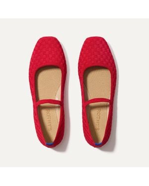 Rothy's The Max Square Mary Jane - Red