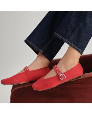 Rothy's The Max Buckle Mary Jane - Red