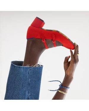 Rothy's The Double Buckle Mary Jane Heel - Red