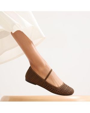 Rothy's The Max Square Mary Jane - Brown