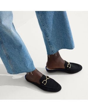 Rothy's The Revelvet Cozy Bit Loafer Mule - Blue